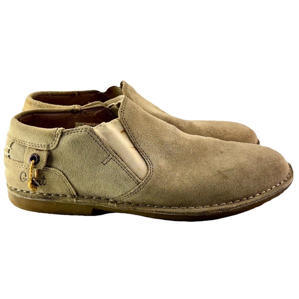Giant by Georgia Boot Comfort Loafers Men's Size 9.5M Tan Suede Upper Slip On